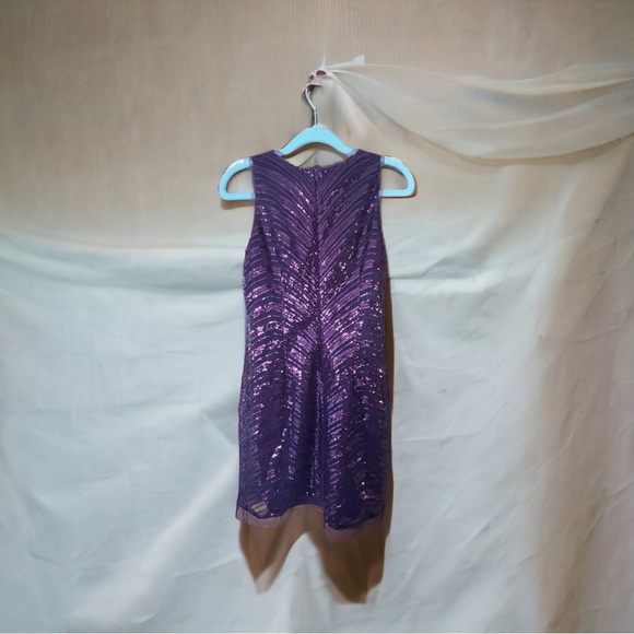 Vince Camuto Purple Sequin Dress - Size 8 NWOT - Picture 4 of 4